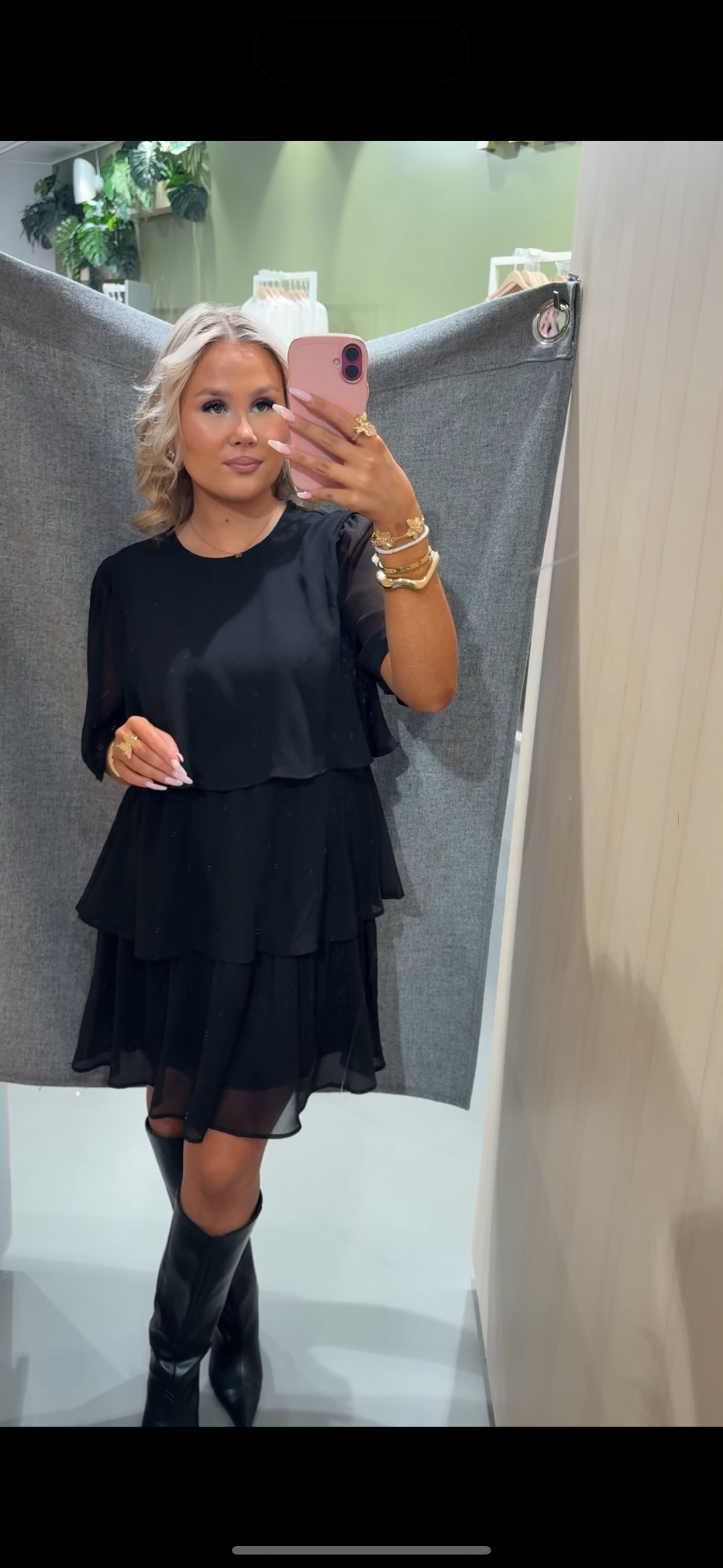 PCCLARA Short Dress - Black